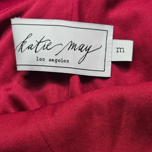 NWT Katie May Glisten Open Back Long Sleeve Dress Ruby Size M - Picture 8 of 13